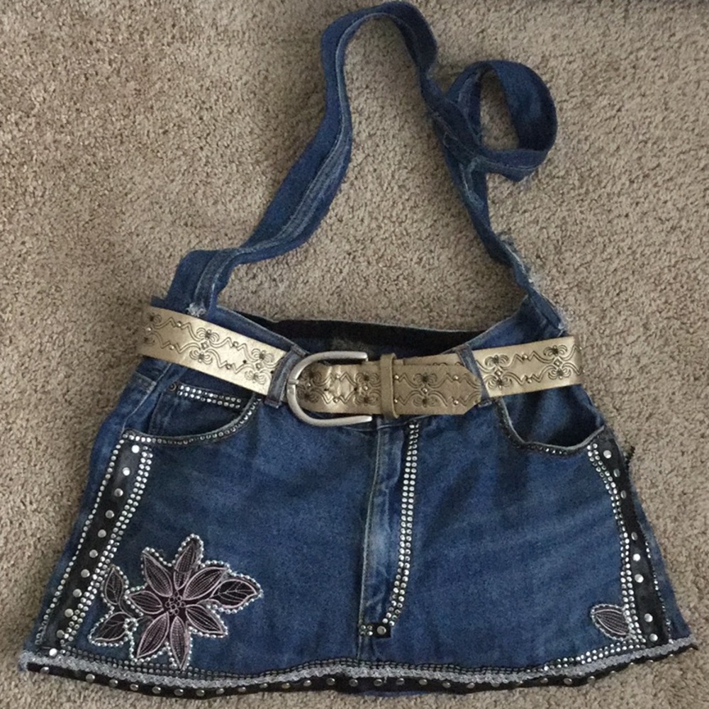 Jean Shoulder Bag Uniquely Handmade